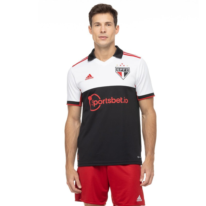 Camisa São Paulo lll 2022/23 Branca e Preta - Modelo Torcedor