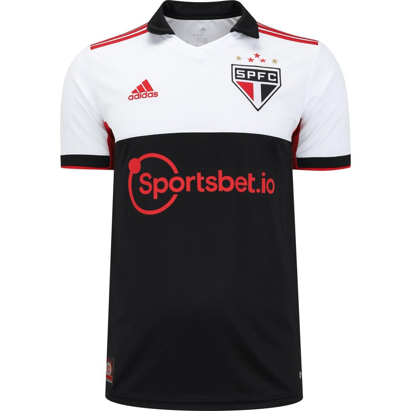 Camisa São Paulo lll 2022/23 Branca e Preta - Modelo Torcedor