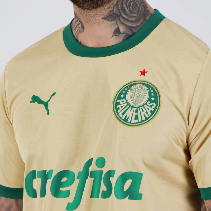 Camisa Palmeiras lll 2024/25 Dourada - Modelo Torcedor