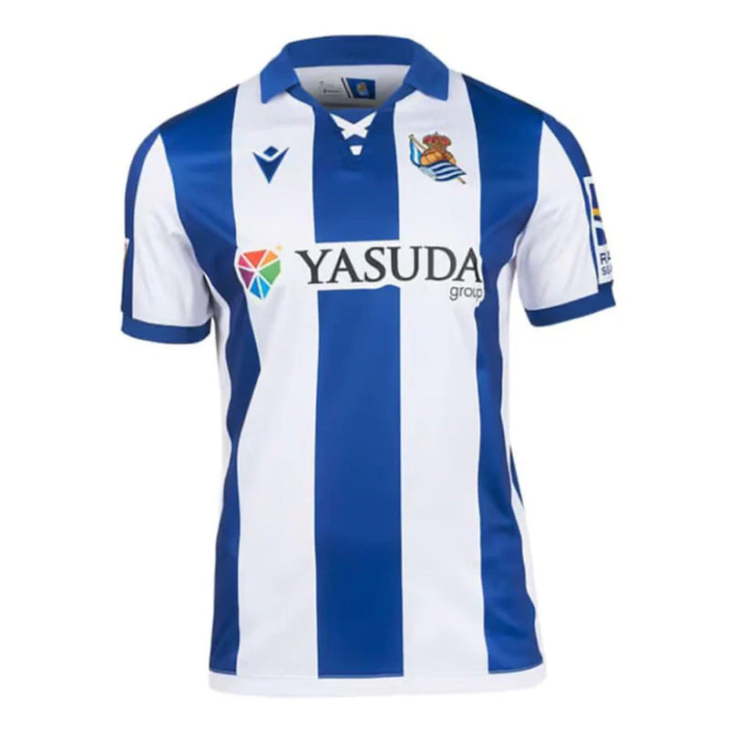 Camisa Real Sociedad l 2024/25 Branca e Azul - Modelo Torcedor