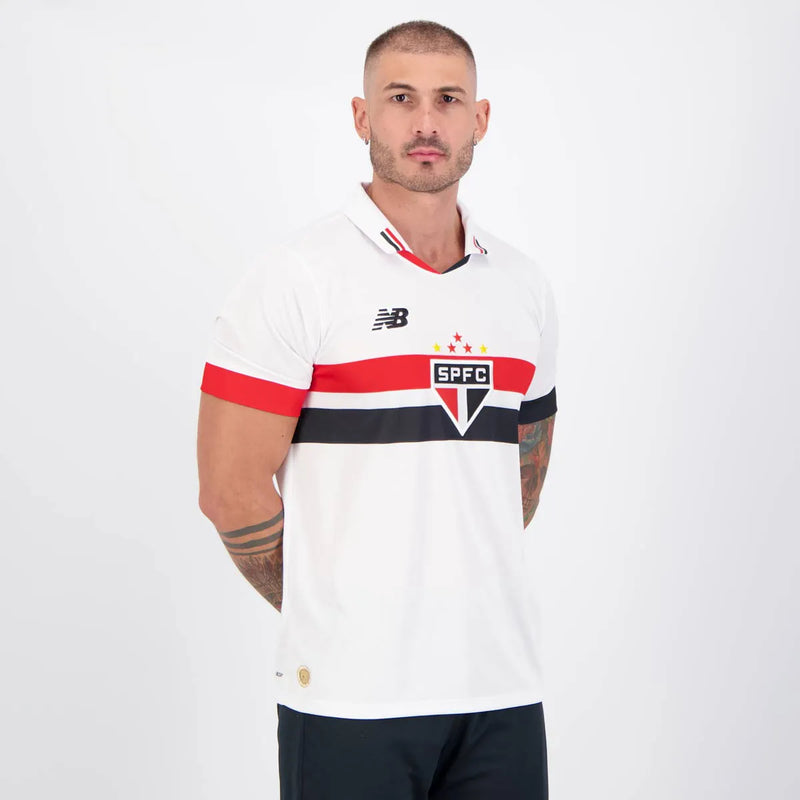 Camisa São Paulo l 2024/25 Branca - Lucas N7