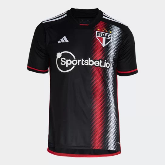 Camisa São Paulo lll 2023/24 Preta - Lucas N7