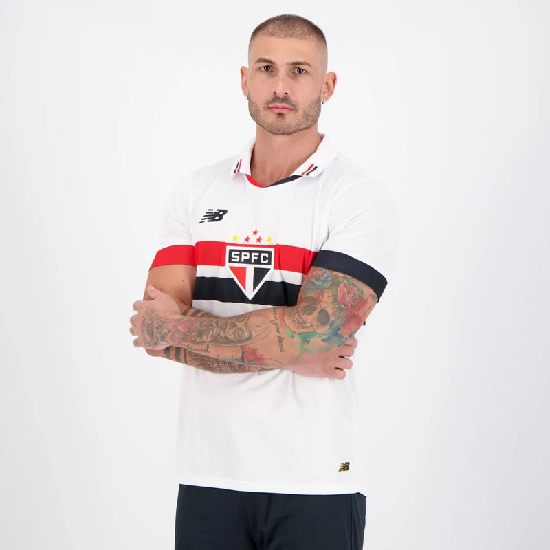 Camisa São Paulo l 2024/25 Branca - Lucas N7