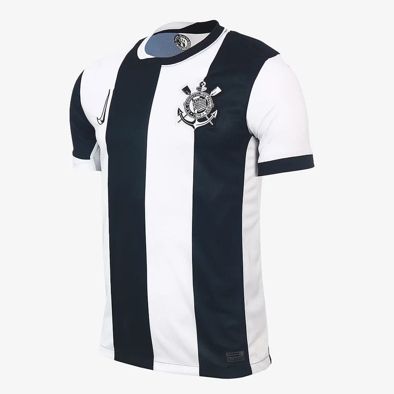 Camisa Corinthians lll 2024/25 Branca e Preta - Modelo Torcedor