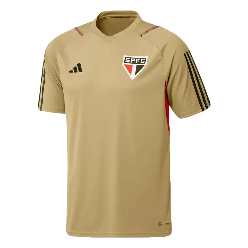 Camisa São Paulo Treino 2023/24 Bege - Modelo Torcedor