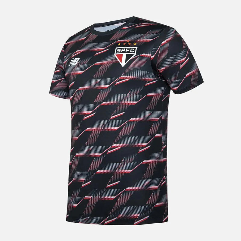 Camisa São Paulo Pré Jogo 2024/25 Preta - Modelo Torcedor