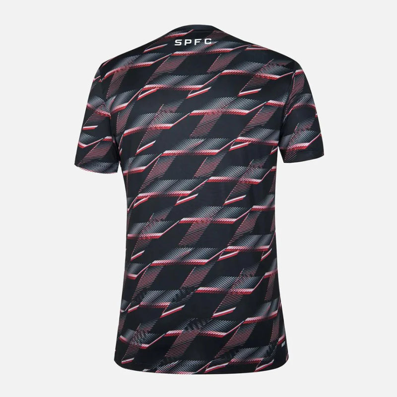 Camisa São Paulo Pré Jogo 2024/25 Preta - Modelo Torcedor