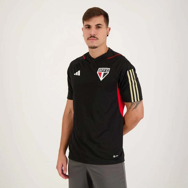 Camisa São Paulo Treino 2023/24 Preta - Modelo Torcedor