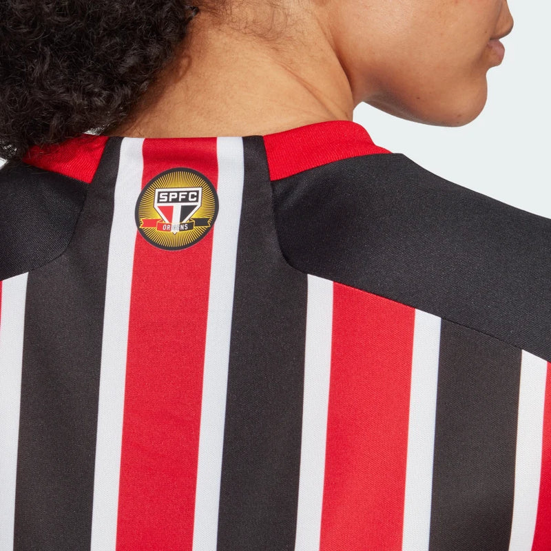 Camisa Feminina São Paulo ll 2023/24 Tricolor - Modelo Baby Look