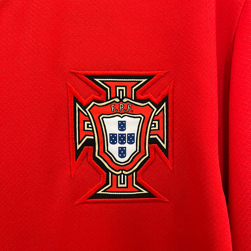 Camisa Seleção Portugal l 2024 Vermelha - Modelo Torcedor