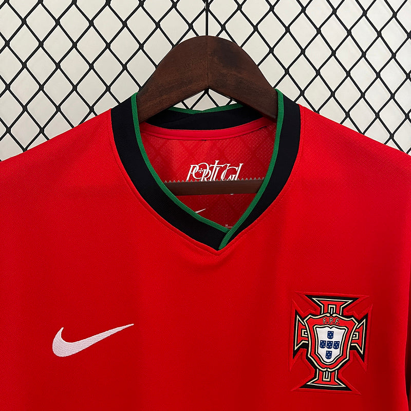 Camisa Seleção Portugal l 2024 Vermelha - Modelo Torcedor